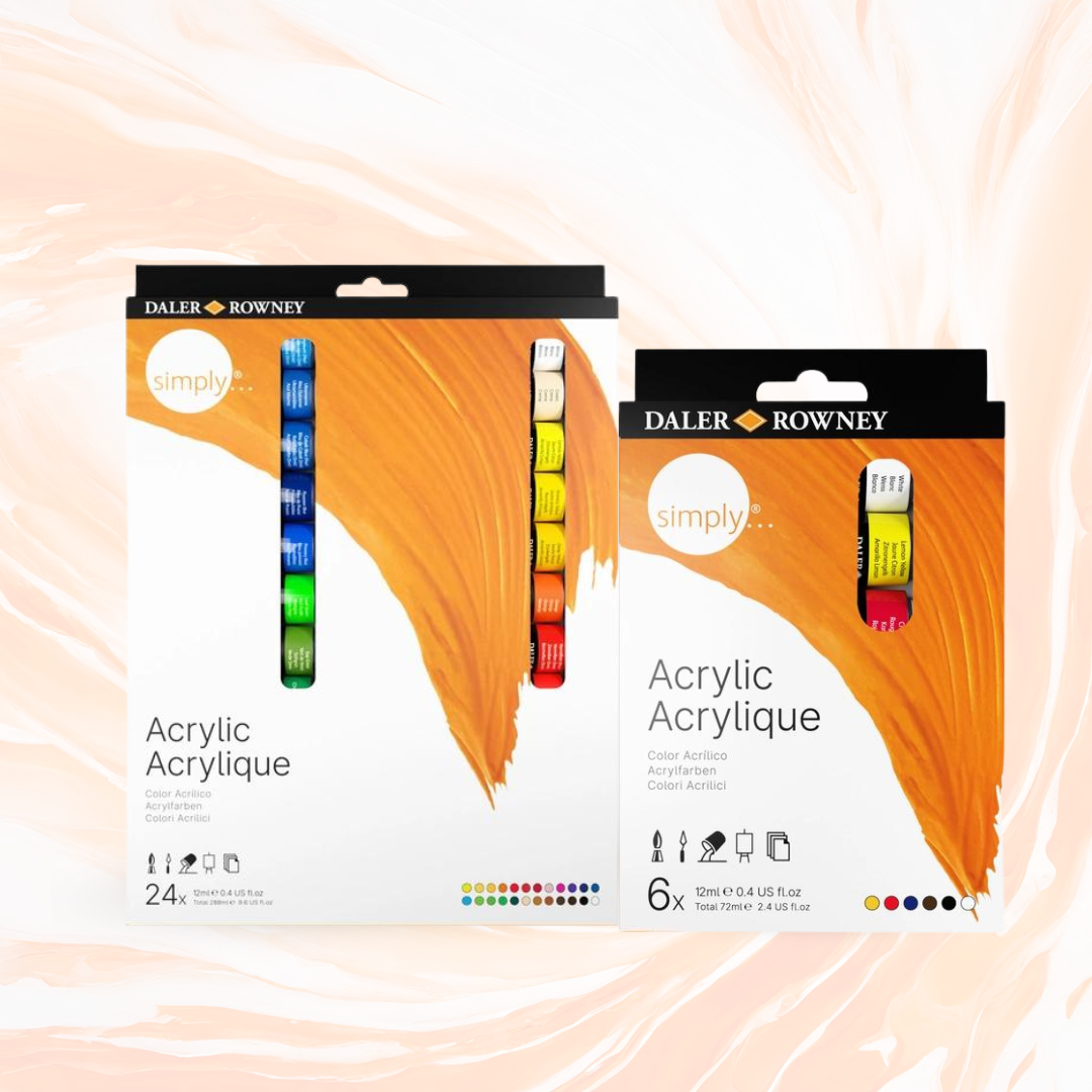 Buy original Daler Rowney Simply Scrylic Tube sets from Thoovi Arts