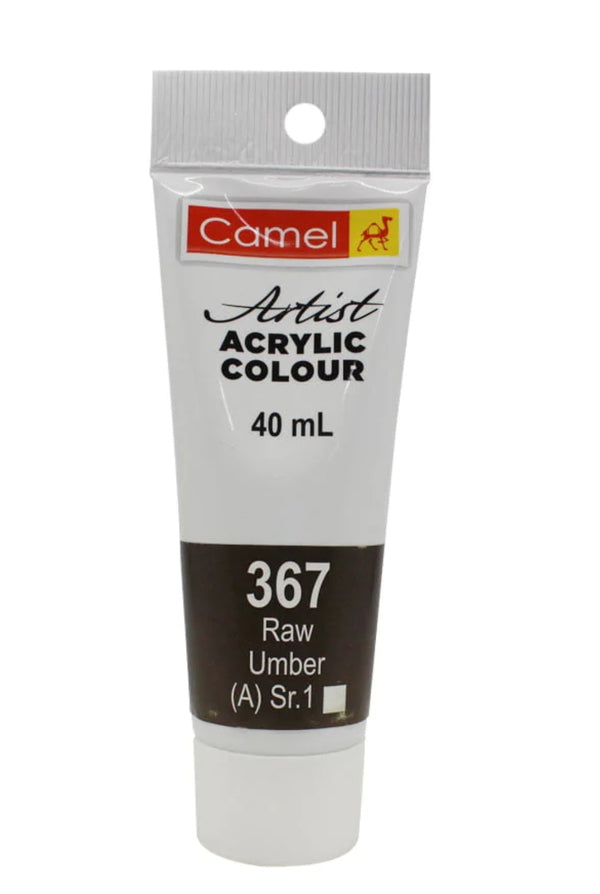 Camlin - Camel - Acrylic Tube - Raw Umber - 40ML-S1 - 815367