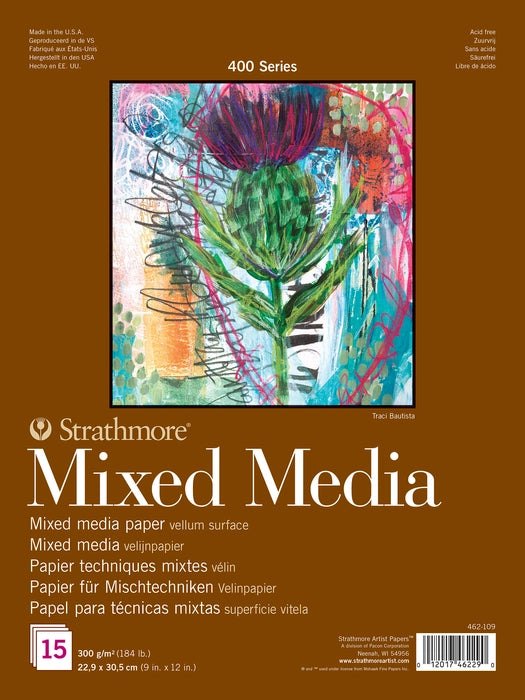 Strathmore - Mixed Media Paper Pad - 400 Series - 300 GSM