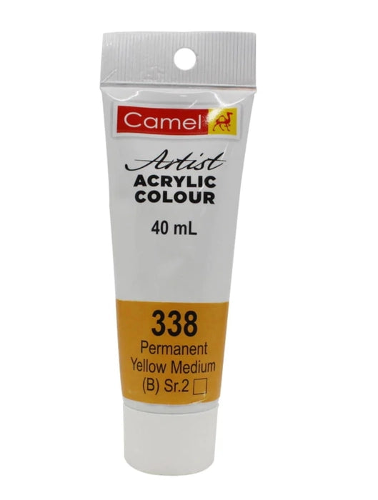 Camlin - Camel - Acrylic Tube - Permanent Yellow Medium - 40ML-S2 - 815338