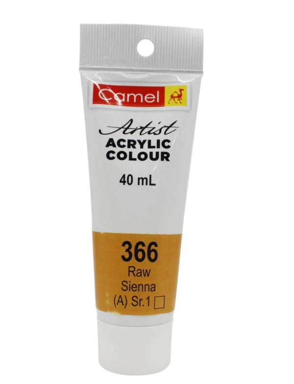 Camlin - Camel - Acrylic Tube - Raw Sienna - 40ML-S1 - 815366