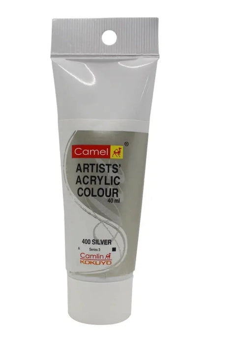 Camlin - Camel - Acrylic Tube - Silver - 40ML-S3 - 815400