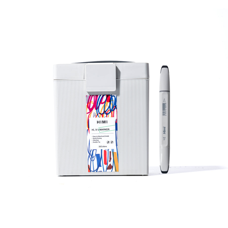 HIMI Dual tip Alcohol Markers set for artists 32 colours