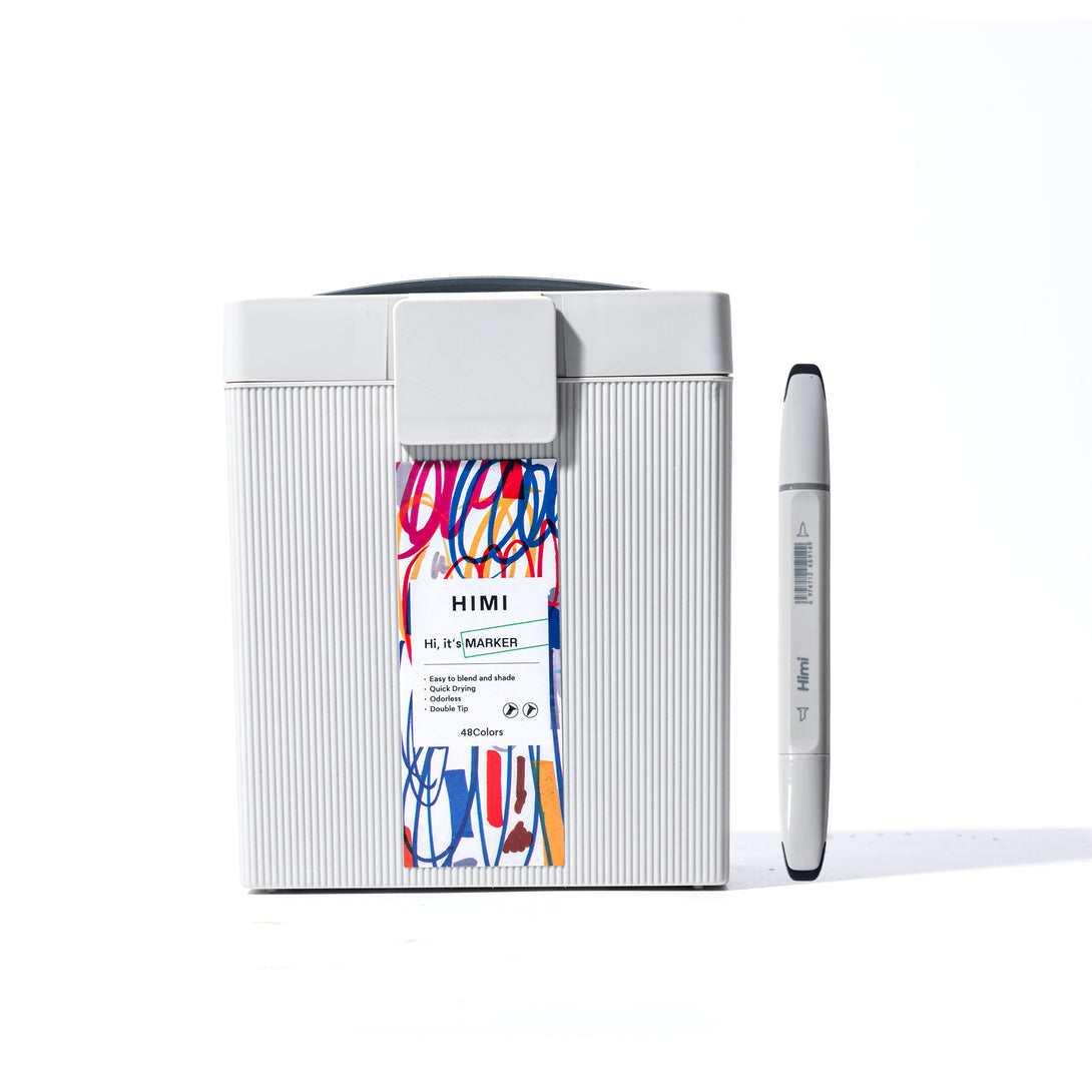 HIMI Dual tip Alcohol Markers set for artists 48 colours