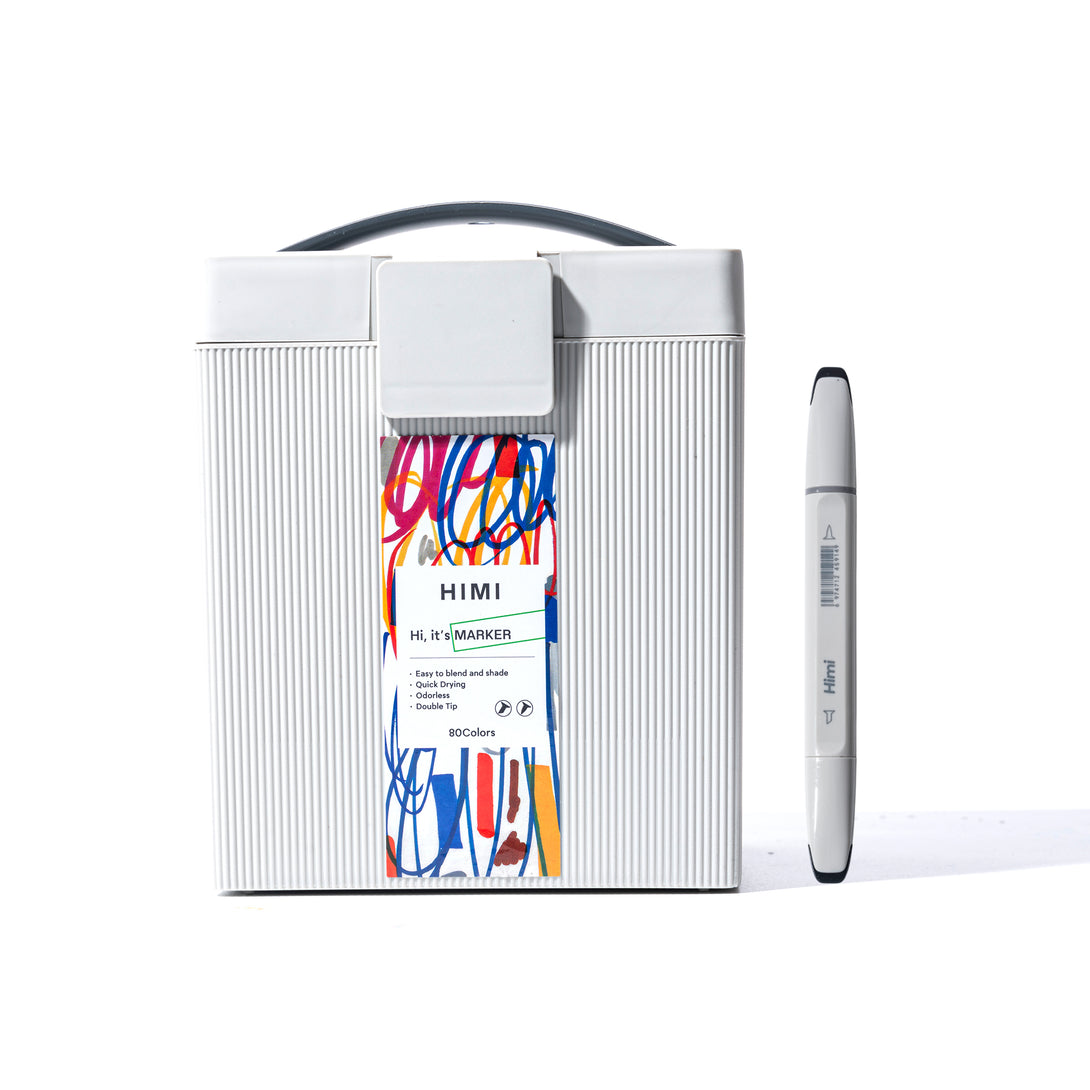 HIMI Dual tip Alcohol Markers set for artists 80 colours