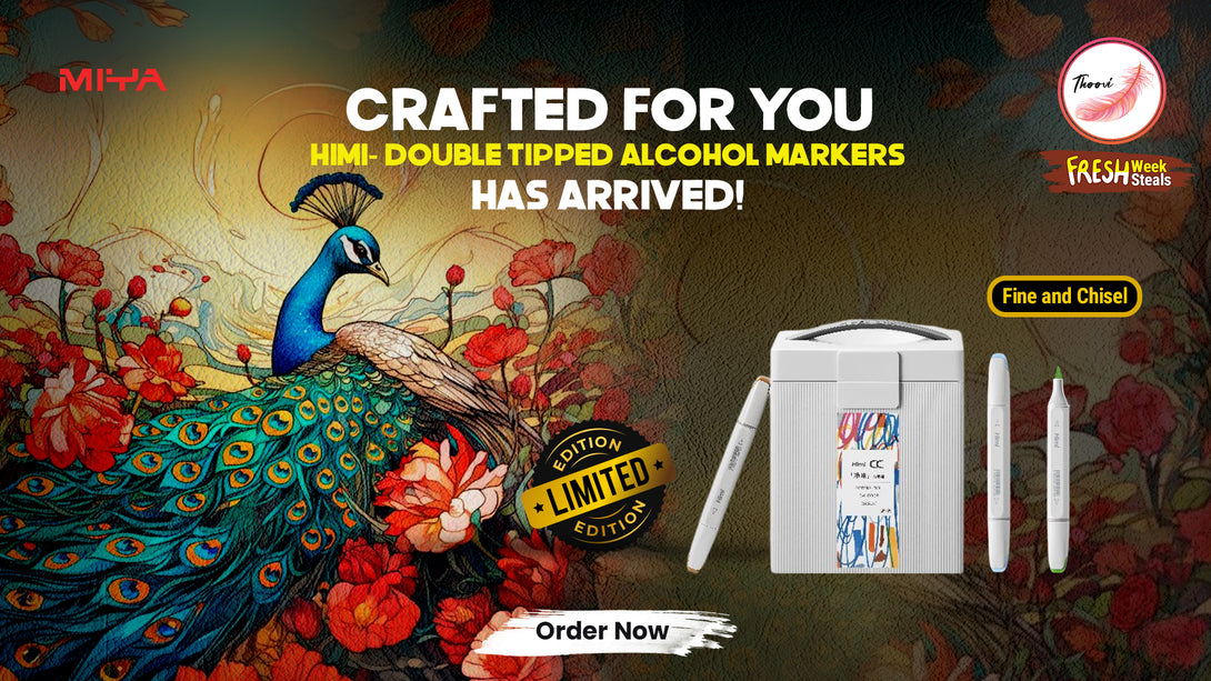 HIMI Dual tip Alcohol Markers set for artists soft and chisel tip Order Now