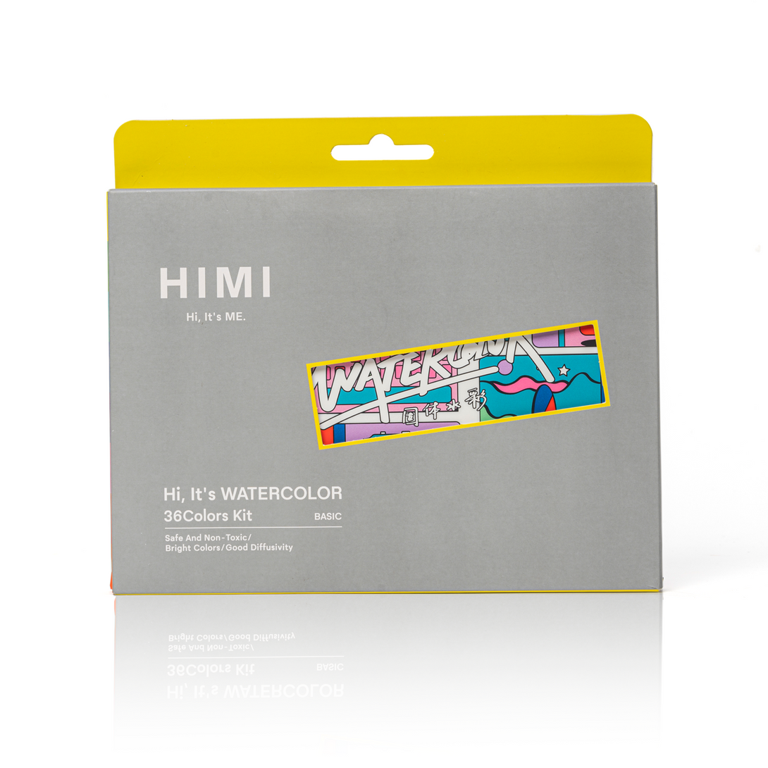 HIMI Compact Travel Watercolour Painting Set, portable and ideal for artists on the go 36 colour set