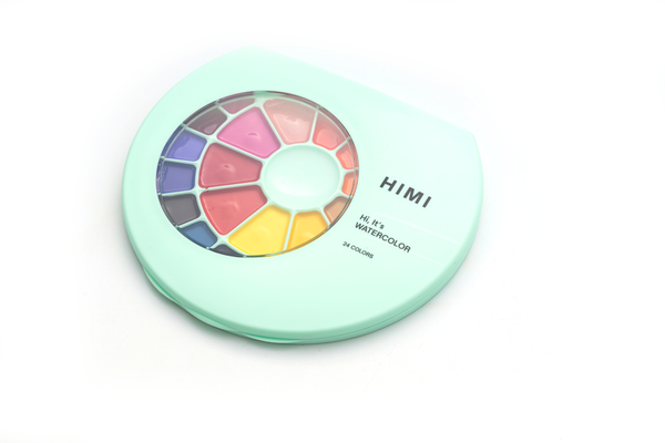 HIMI - Student edition – Semi Moisture Watercolour Painting Set - 24 Colours
