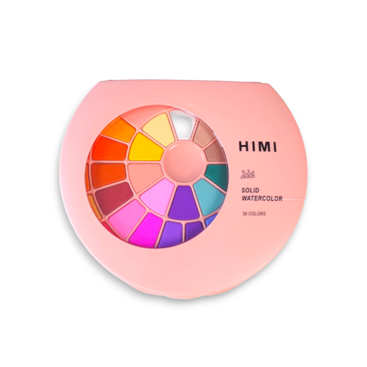 HIMI Student Edition Watercolour for kids - 38 Colors in pink case