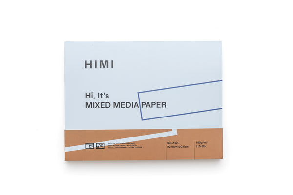 HIMI Mixed Media Pad - 9'' x 12'' - 180 gsm - 90 pgs