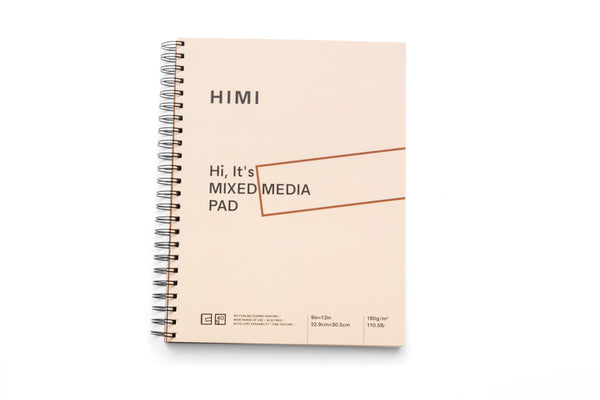 HIMI Mixed Media Pad - 9'' x 12'' - 180 gsm - 40 pgs