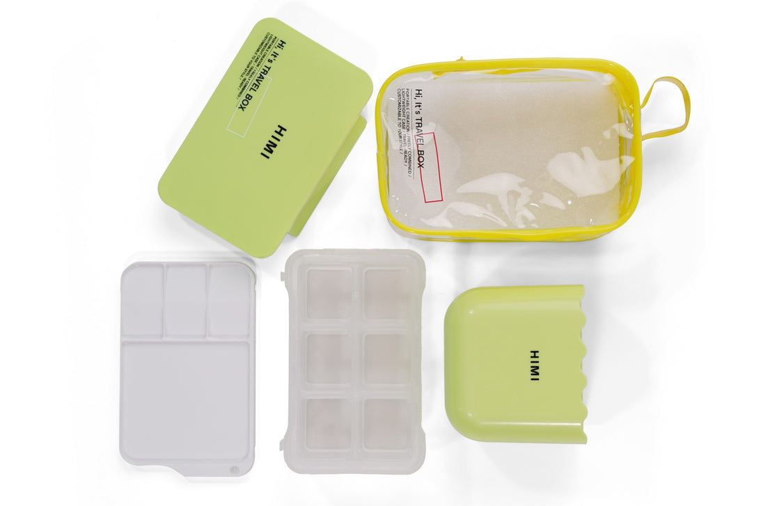 HIMI - Travel Box - Transparent Carrying Case with 6-Color Storage, Mi ...