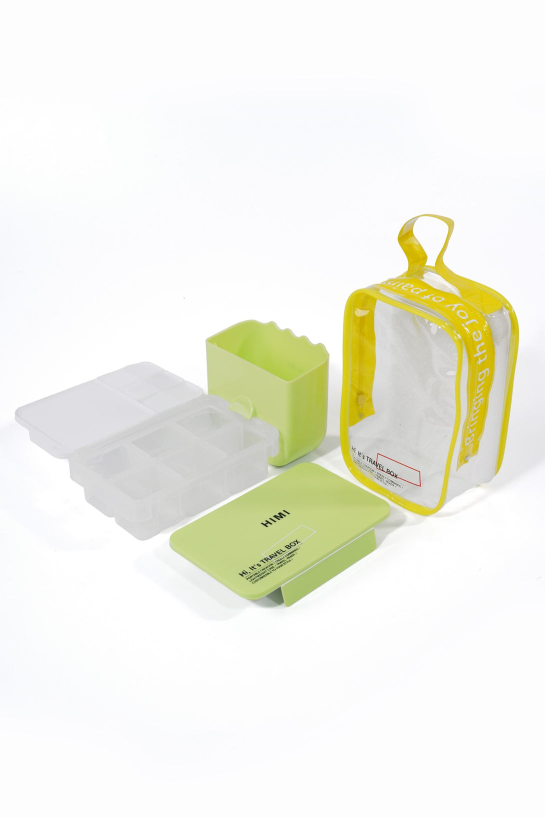 HIMI - Travel Box - Transparent Carrying Case with 6-Color Storage, Mi ...