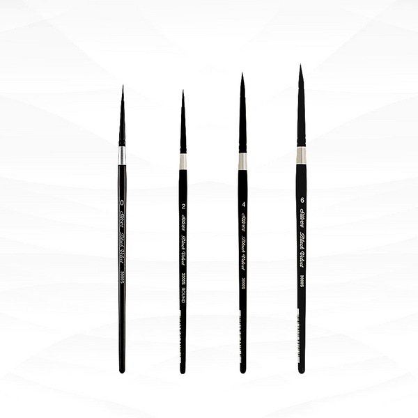 Silver Brush - Black Velvet Series 3000S - Round Brushes - Small size