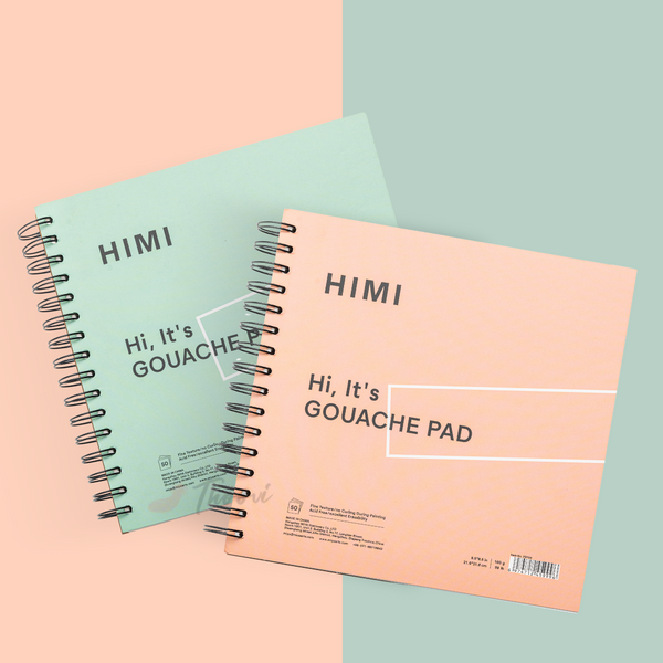 HIMI - Spiral Gouache Pad - 8.5 x 8.5'- 160 GSM