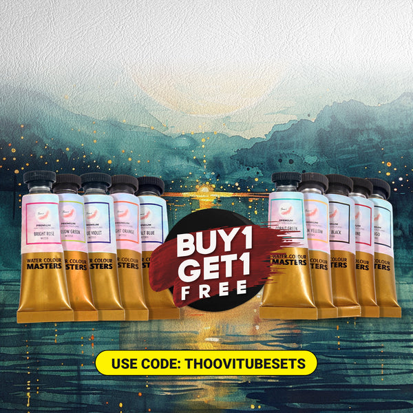 Buy 1 Thoovi Watercolour Tube set- 5x 15 ml & get one free. USE CODE: THOOVITUBESETS