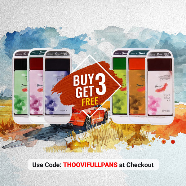 Thoovi Watercolour Full pans- Buy 3 Get 3 Free