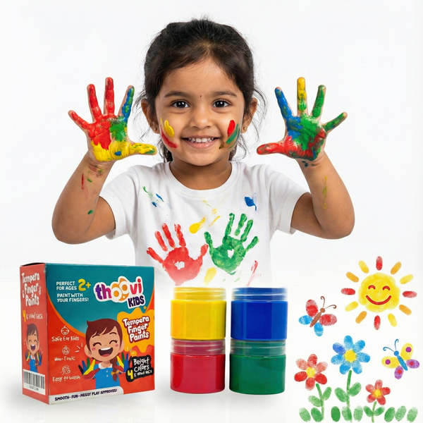 Thoovi - Kids Edition - Tempera Finger Paints - 4 x 50ml