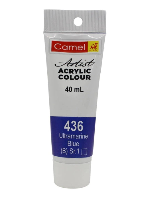 Camlin - Camel - Acrylic Tube - Ultramarine Blue - 40ML-S1 - 815436