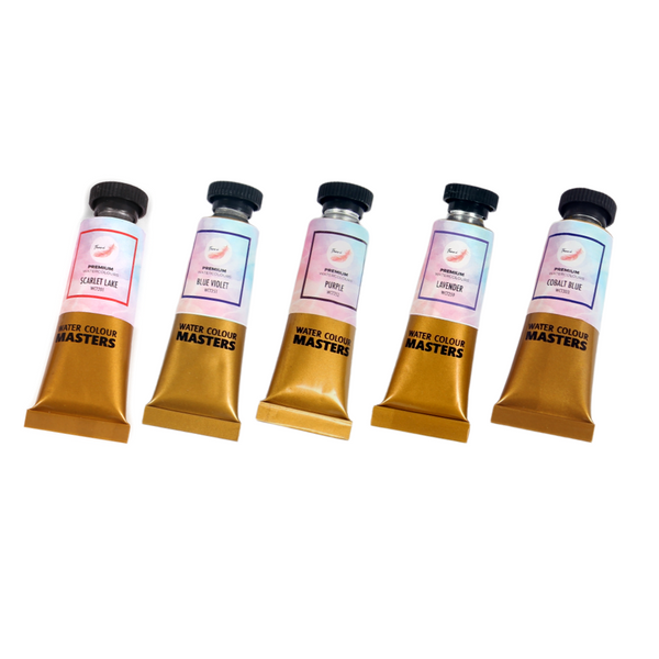 Thoovi - Premium Watercolour Tubes - Set of 5*15ml - 12 variants