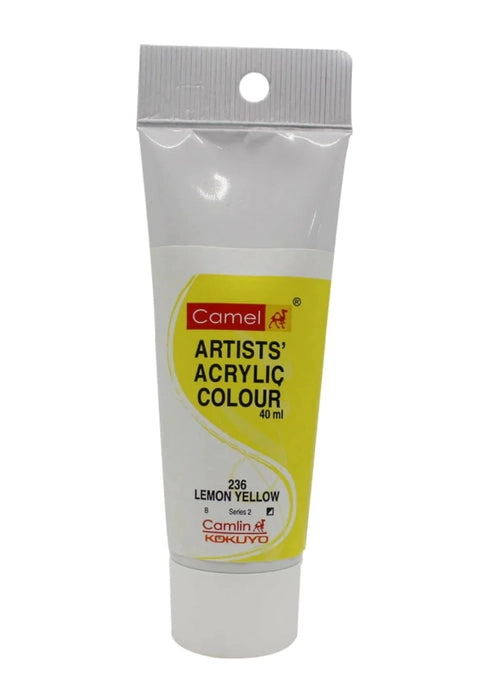 Camlin - Camel - Acrylic Tube - Lemon Yellow - 40ML-S2 - 815236