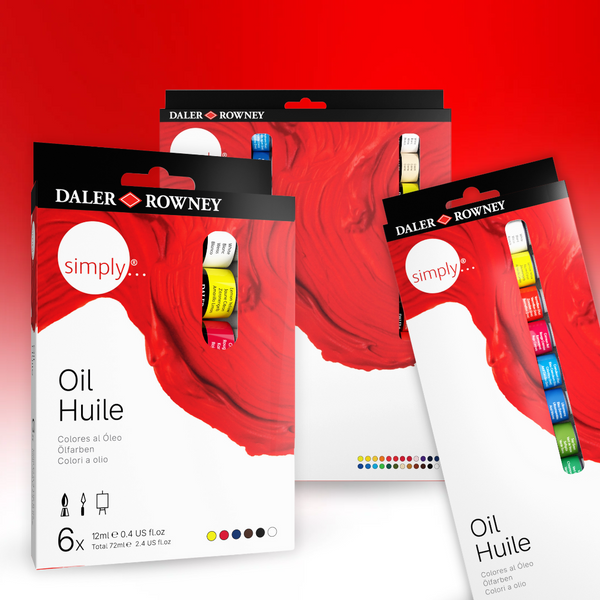 Daler Rowney - Simply - Oil Tubeset - 12 ml tubes