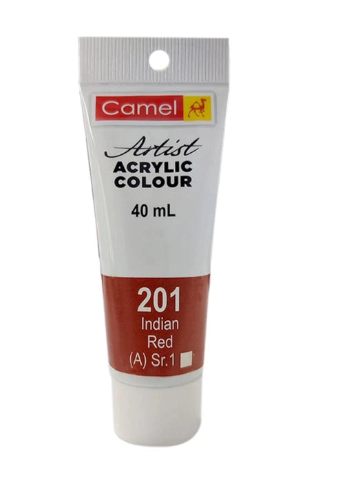 Camlin - Camel - Acrylic Tube - Indian Red - 40ML-S1 - 815201