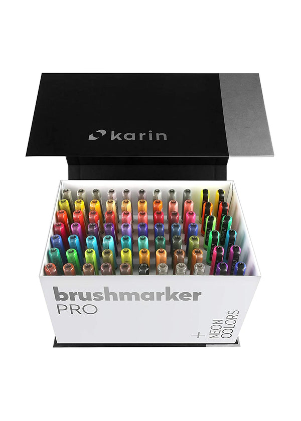 Karin - BrushMarker Pro - Mega box Plus - 72 colors & 3 blenders set