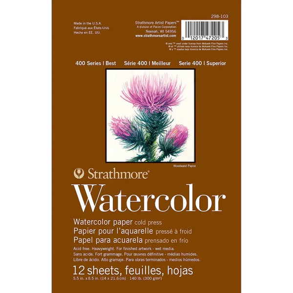 Strathmore - Watercolour Pad - 400 Series - Paper Pads - 300 GSM